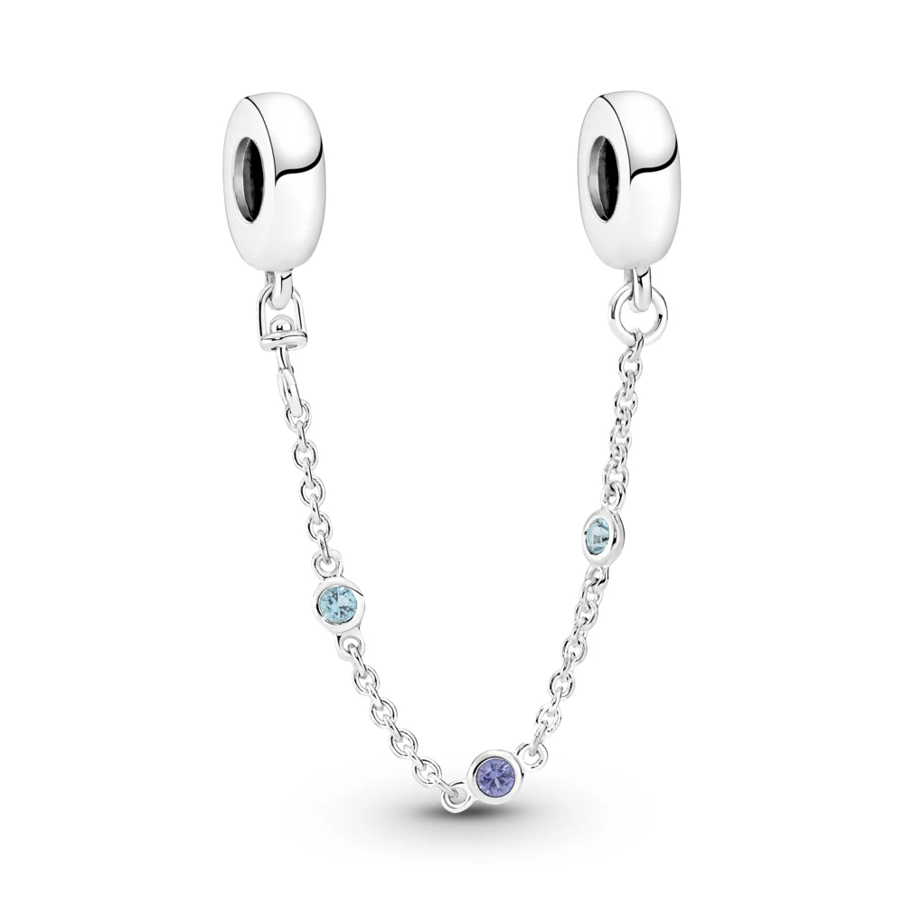 신세계인터넷면세점-판도라-bracelet-트리플 블루 스톤 세이프티 체인 참