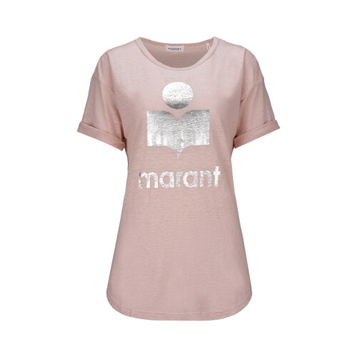 ISABEL MARANT_KOLDI T-SHIRT_PEARL ROSE/SILVER M