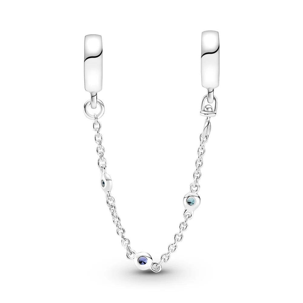 신세계인터넷면세점-판도라-bracelet-트리플 블루 스톤 세이프티 체인 참
