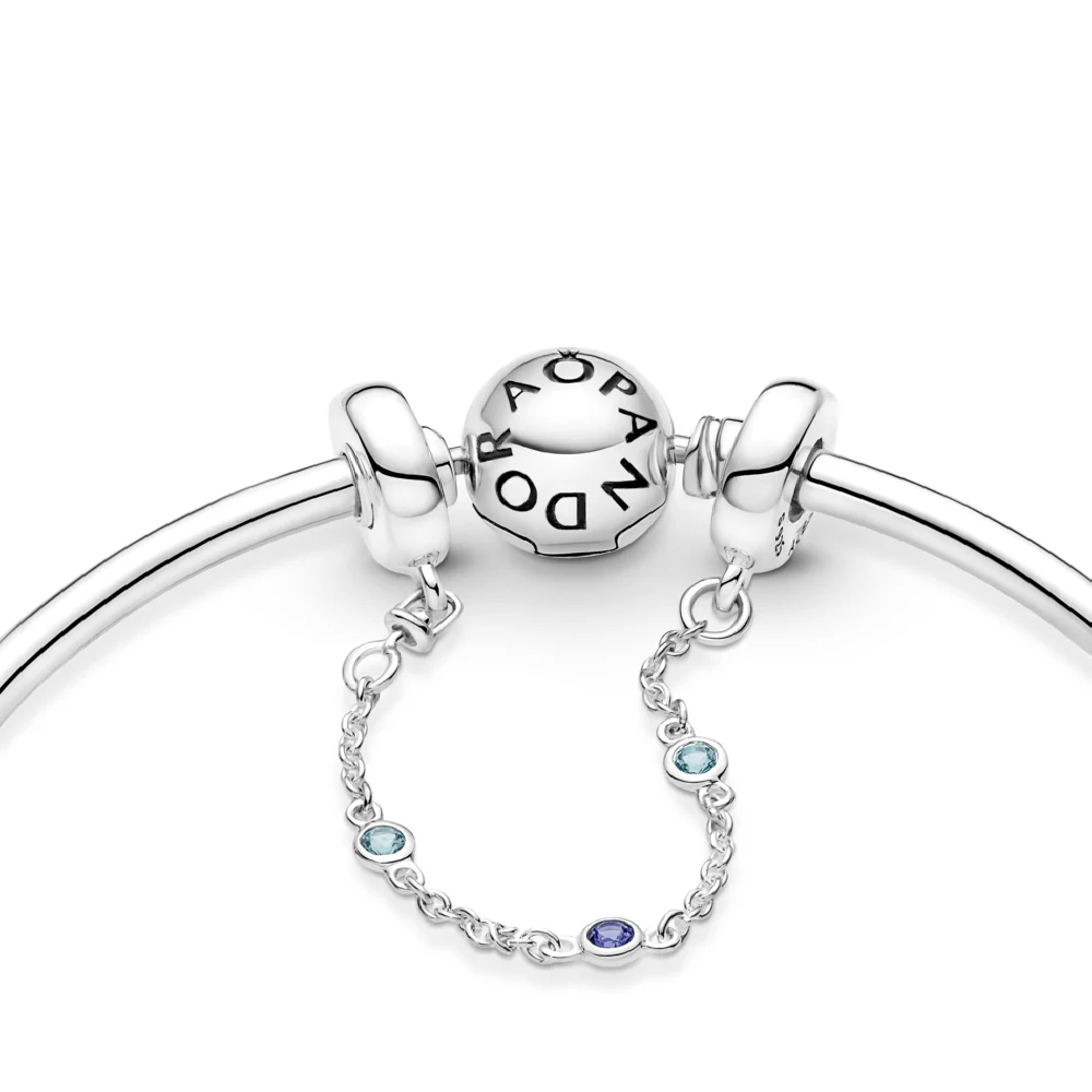 신세계인터넷면세점-판도라-bracelet-트리플 블루 스톤 세이프티 체인 참