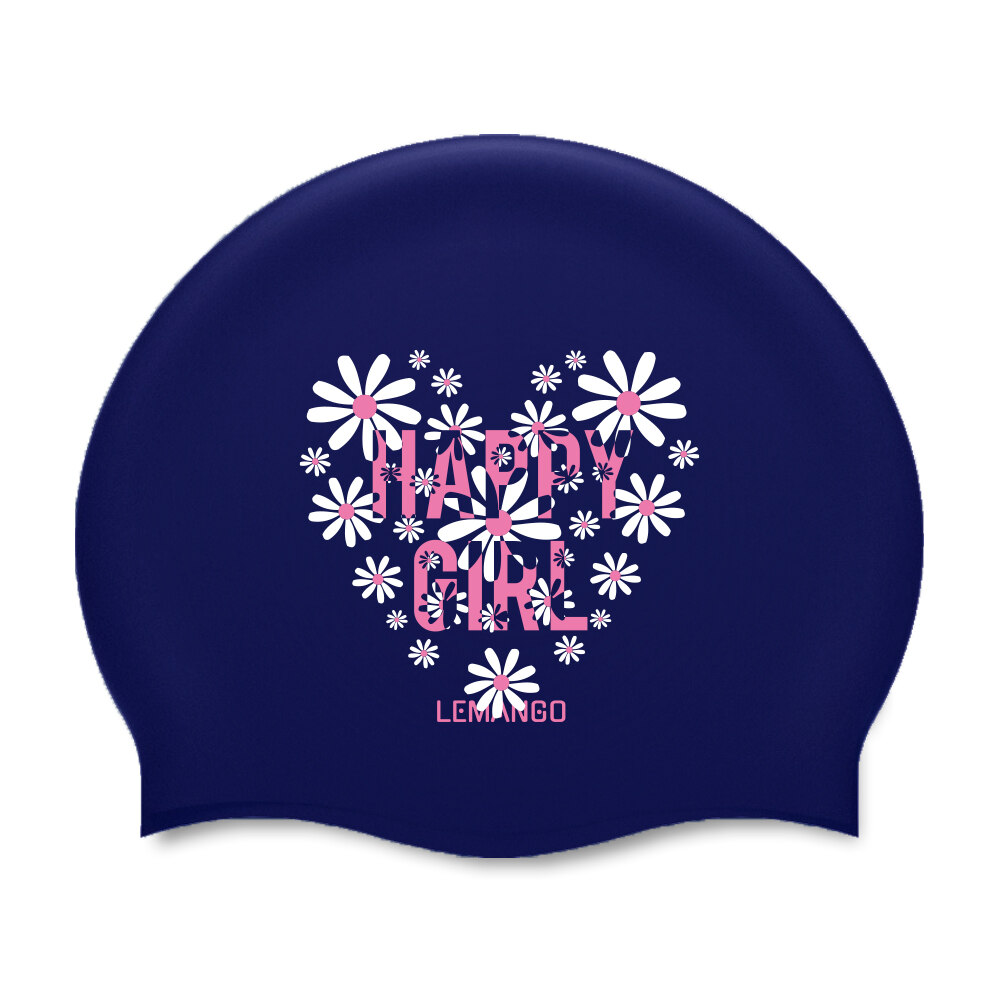 Happy Girl (Navy)(2125) (泳帽)
