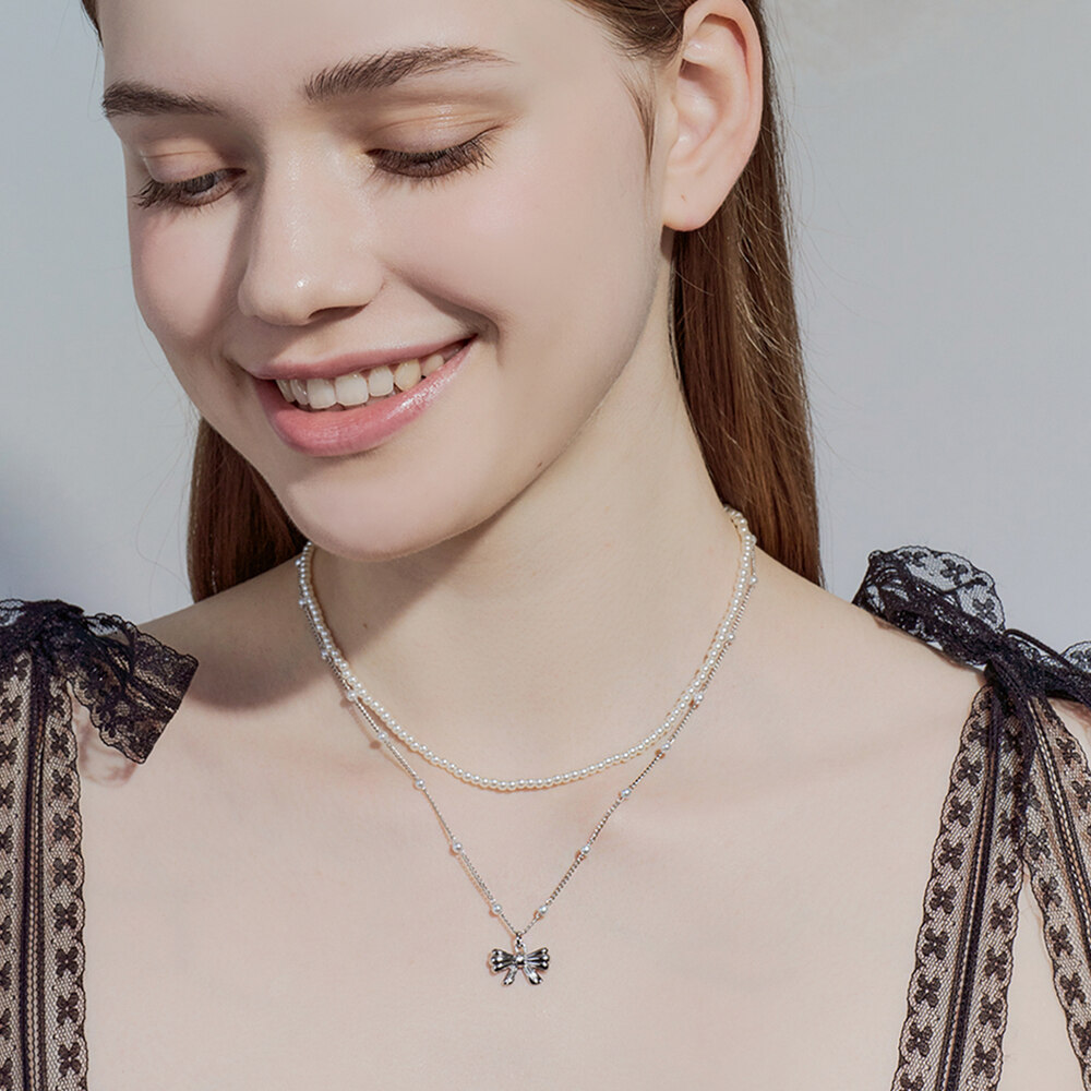 ■ENGBROX■ rosie heart pearl necklace set EBNL23073 rosie heart pearl necklace set - ENGBROX | 60% - Asian