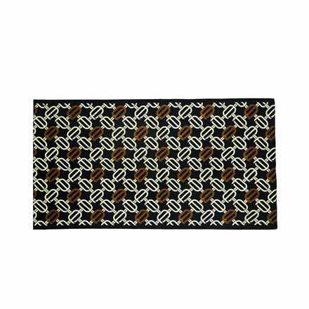 Black Louvre Square Long Scarf 1EPP030BL (丝巾)