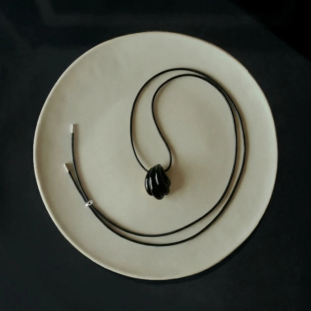 신세계인터넷면세점-바이이에르-necklace-에코 쉘 호마이카 목걸이 블랙