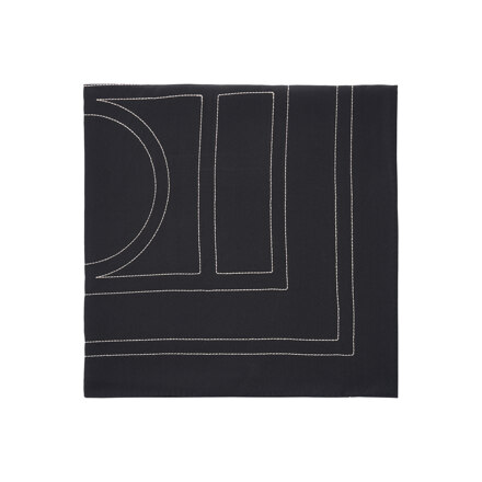 EMBROIDERED MONOGRAM SCARF