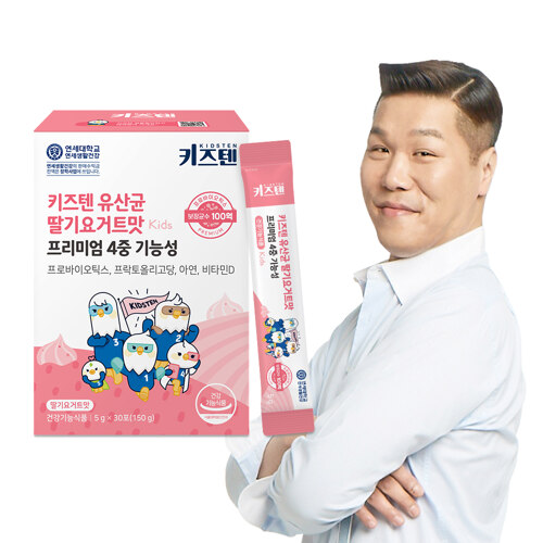 키즈텐 유산균100억 딸기요거트맛 (30포)