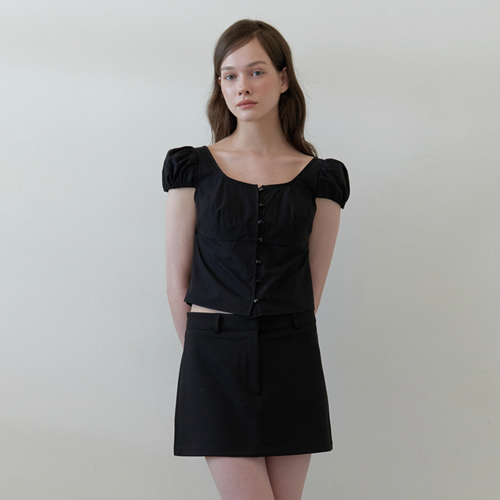 bebe blouse top - black
