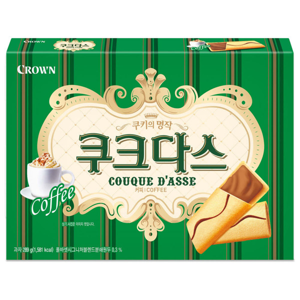 신세계인터넷면세점-바프-CookieSnack-크라운 쿠크다스커피 (27봉입)