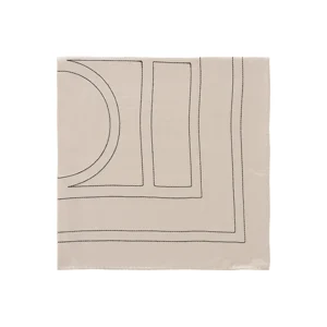 EMBROIDERED MONOGRAM SCARF