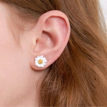 DAISY FANTASY EARRING_white JE056