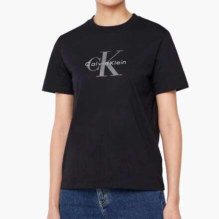 Women’s Hero Monogram Logo Short Sleeve T-Shirt_BLACK