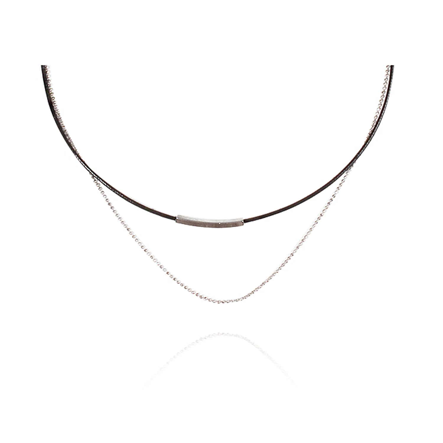 신세계인터넷면세점-겟미블링-necklace-[갓세븐 뱀뱀,조보아,임수향 착용]Simple chocker - double