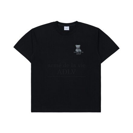 Short-sleeved - Black - Fuzzy Bear