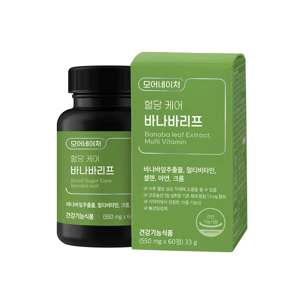 신세계인터넷면세점-모어네이처-혈당케어 바나바리프 3박스(180정, 6개월분)
