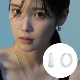 [아이유 PICK] UNIS 실버 귀걸이 JJUNE06B5510SW000