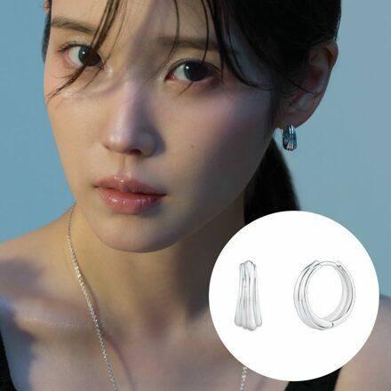[아이유 PICK] UNIS 실버 귀걸이 JJUNE06B5510SW000