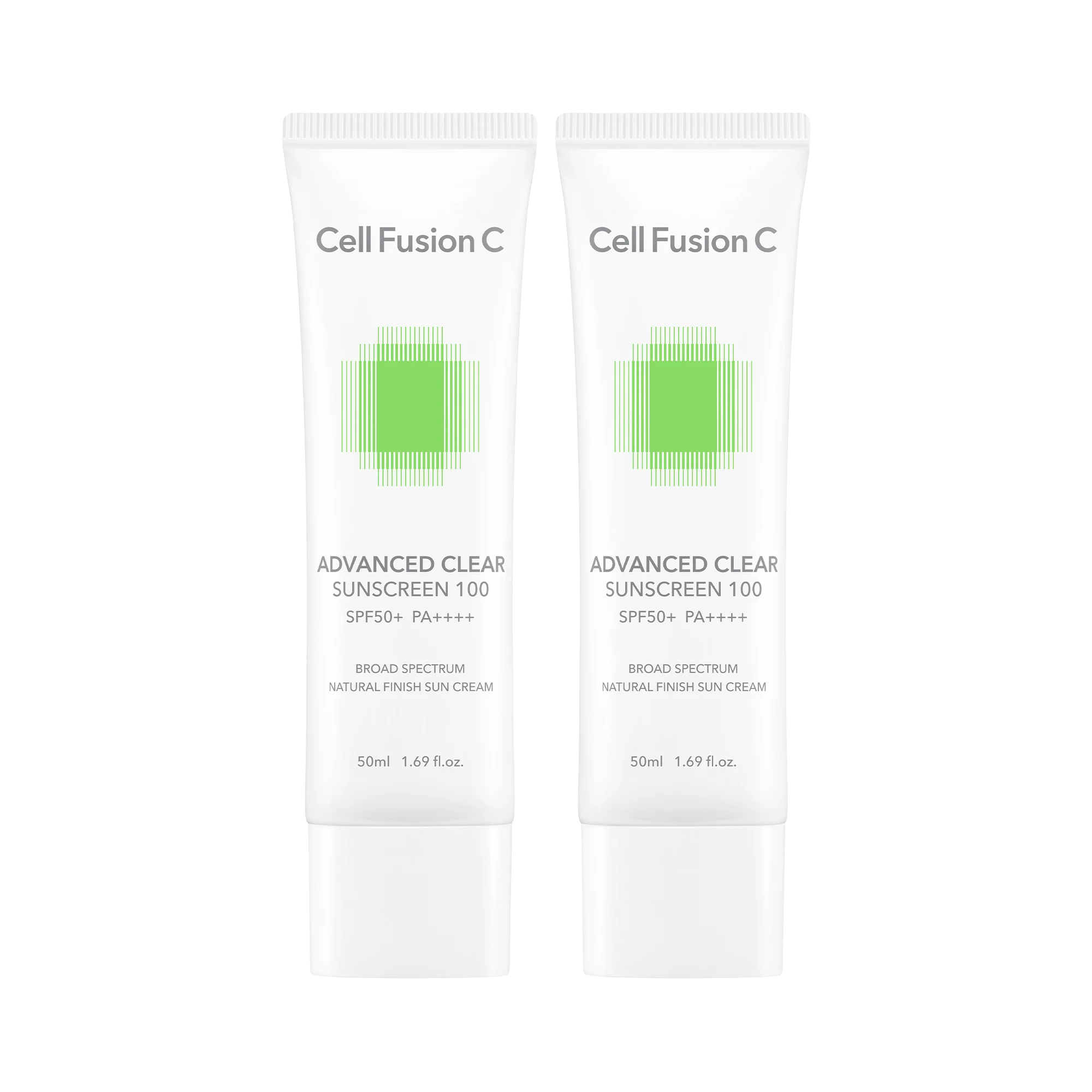 신세계인터넷면세점-셀퓨전씨-Suncare-어드밴스드 클리어 썬스크린100 50ml 듀오