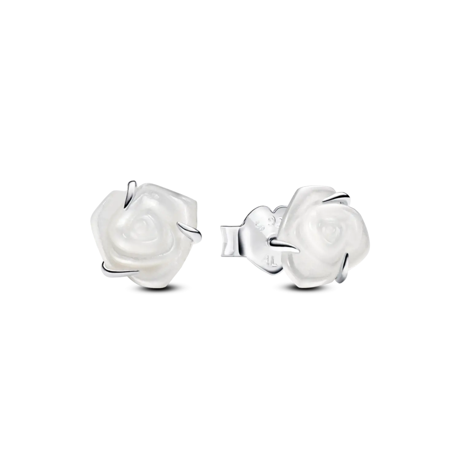 신세계인터넷면세점-판도라-earring-화이트 로즈 인 블룸 스터드 이어링