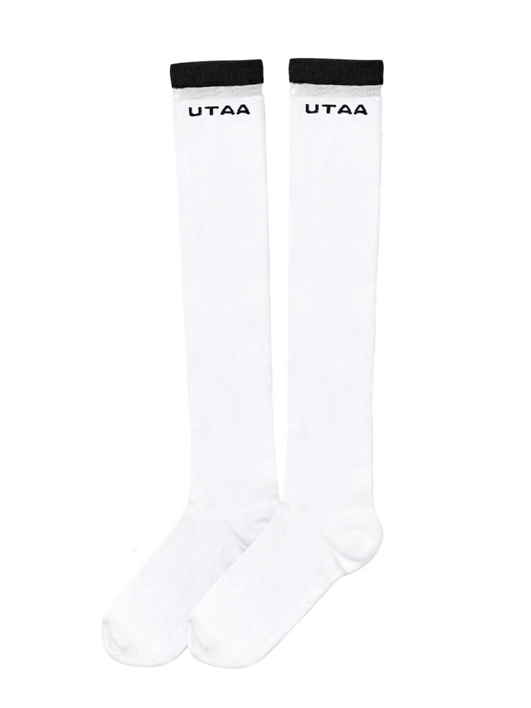 韩际新世界网上免税店-UTAA GOLF-鞋-UB0GSF102_WH_F UTAA Passenger Knee Socks : White 袜子
