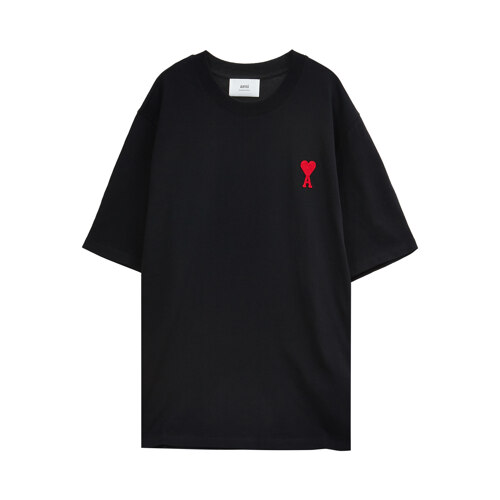 신세계인터넷면세점-BOUTIQUE S--[AMI] TONAL AMI DE COEUR TSHIRT BLACK
