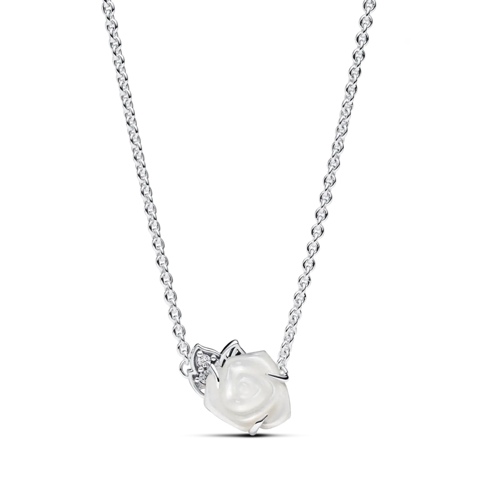 신세계인터넷면세점-판도라-necklace-화이트 로즈 인 블룸 콜리어 네크리스