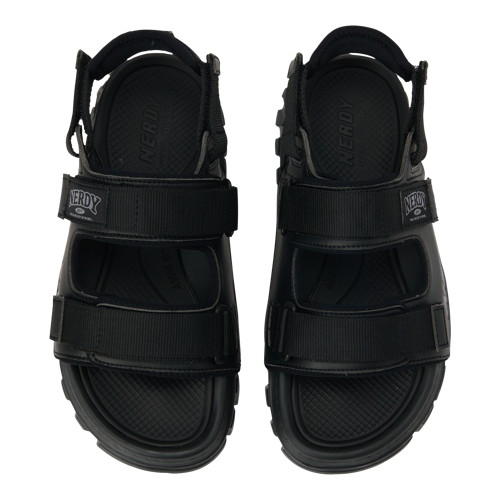 韩际新世界网上免税店-NERDY-鞋-DOUBLE STRAP BREADSOLE SANDAL(23SS)_BLACK