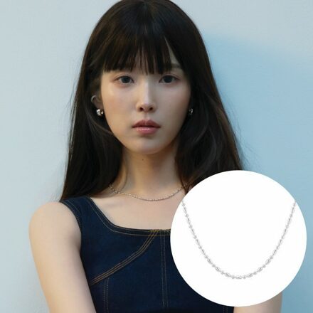 [아이유 PICK] UNIS 실버 목걸이 JJUNN06B5505SW420