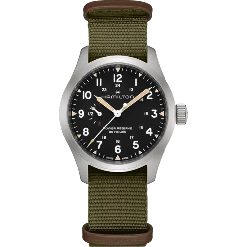 H69509930 / 카키 필드(Khaki Field)매커니컬 파워 리저브 40mm / 남성