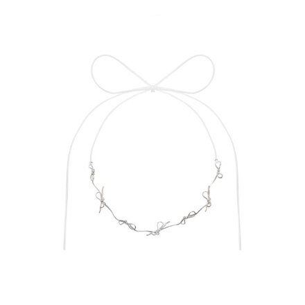 Wave Knots Flow Ribbon Necklace