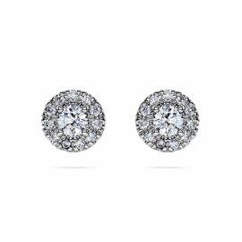 Eternity 헤일로 스터드 이어링, 랩 그로운 다이아몬드 0.45ct