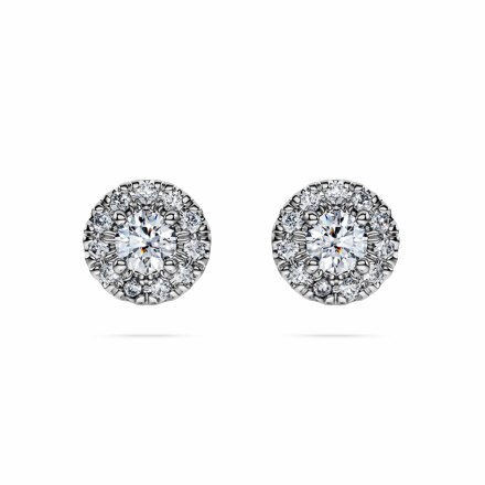 Eternity 헤일로 스터드 이어링, 랩 그로운 다이아몬드 0.45ct