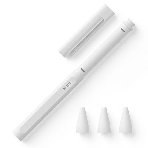 韩际新世界网上免税店-ELAGO-SMARTDEVICEACC-Apple Pencil 2nd Gen Clip Holder Tip Case - White