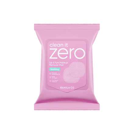 Clean It Zero Soothing Lip & Eye Remover Pads - 30 Sheets (眼唇卸妆棉片)