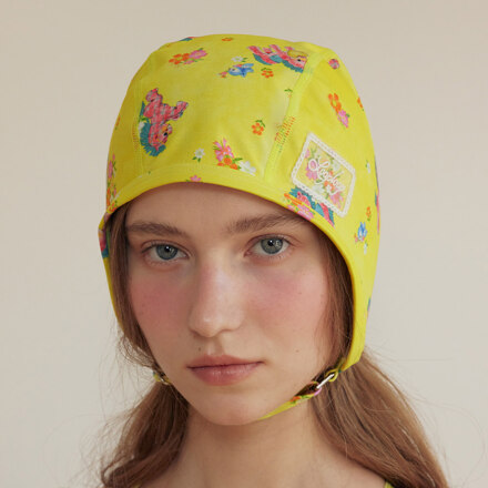 Spring Pony Retro Swim Cap 游泳帽 Yellow One Size