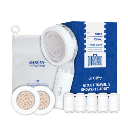 Travel Mini Shower Kit [Head Filter 3 + Body Filter 6 + Pouch] 旅行便携迷你花洒套装