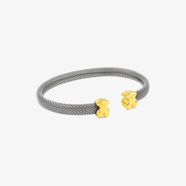 Sweet Dolls Bear Gold and Steel Bracelet