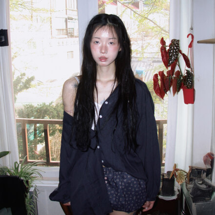 Linen Sunveil Blouse_Navy