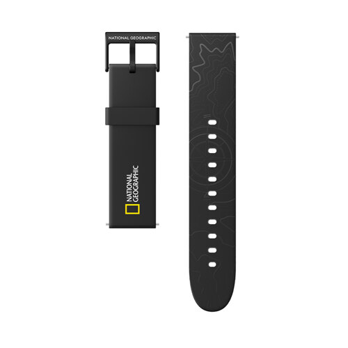 韩际新世界网上免税店-NATIONAL GEOGRAPHIC(ACC)-SMARTDEVICEACC-Galaxy Watch Strap_20 mm (Topo Black)
