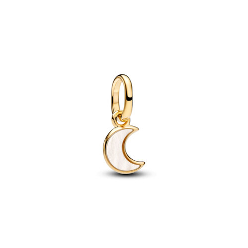 WHITE CRESCENT MOON MINI DANGLE CHARM 吊坠串饰