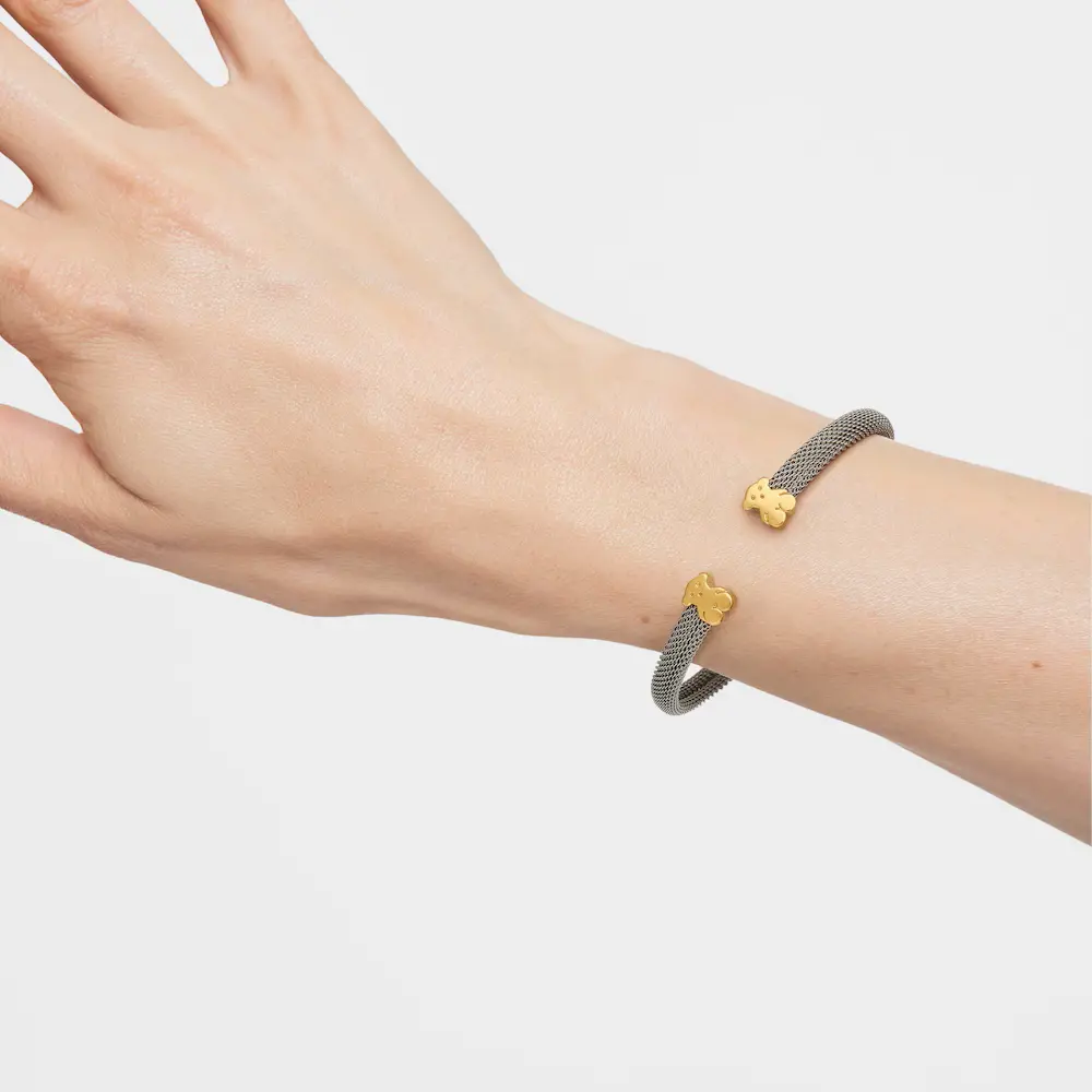 신세계인터넷면세점-토스-bracelet-Sweet Dolls Bear Gold and Steel Bracelet