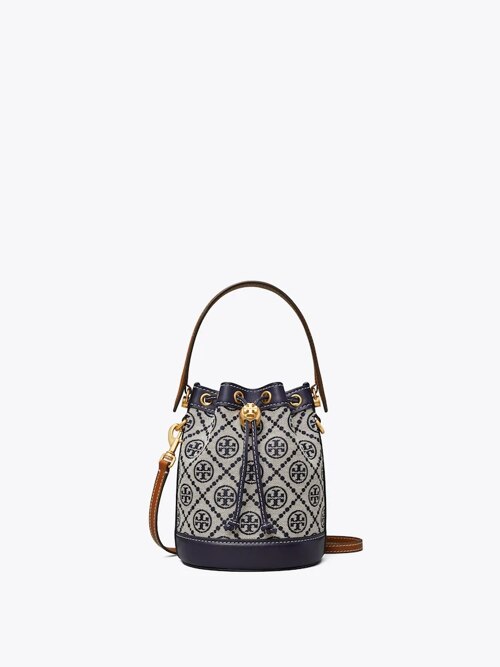 T Monogram Mini Bucket Bag