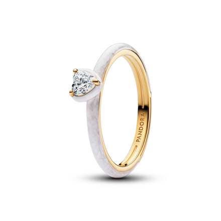 Pandora ME White Chakra Heart Ring (Pandora ME) (戒指)