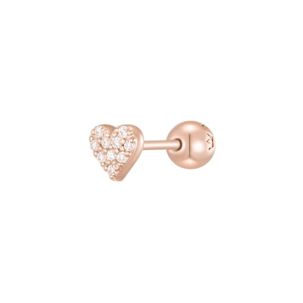 [아이유 PICK] J Basic HEART 14K 로즈골드 싱글피어싱 JJJBEQ9AS581R4P00