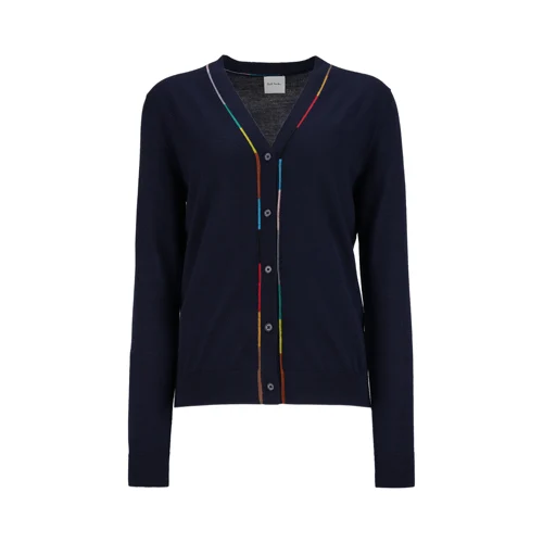 WOMENS KNITTED CARDIGAN BUTTON THRU_BLUE