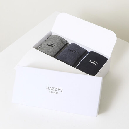 HISS6E530N2 Stripe Crew Socks 3-Pack