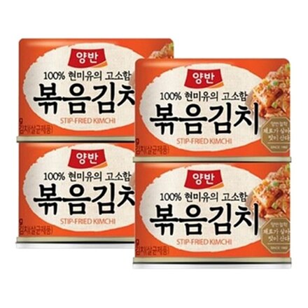 양반 캔볶음김치 (160g*4개)