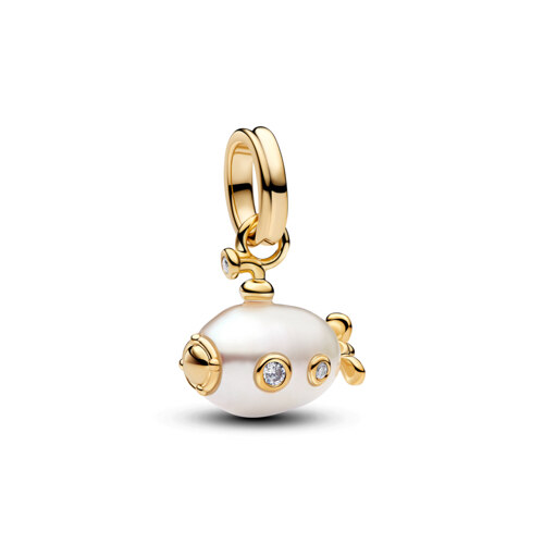 BAROQUE PEARL SUBMARINE DANGLE CHARM 吊坠串饰