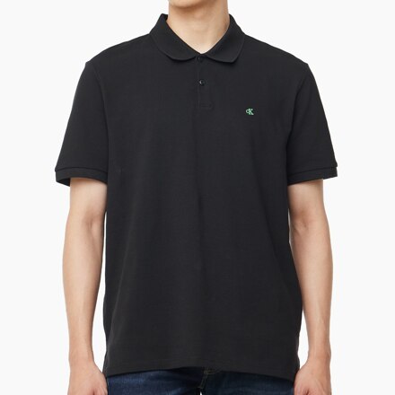 Men’s Regular Fit Piqué Short Sleeve Classic Polo T-Shirt_BLACK