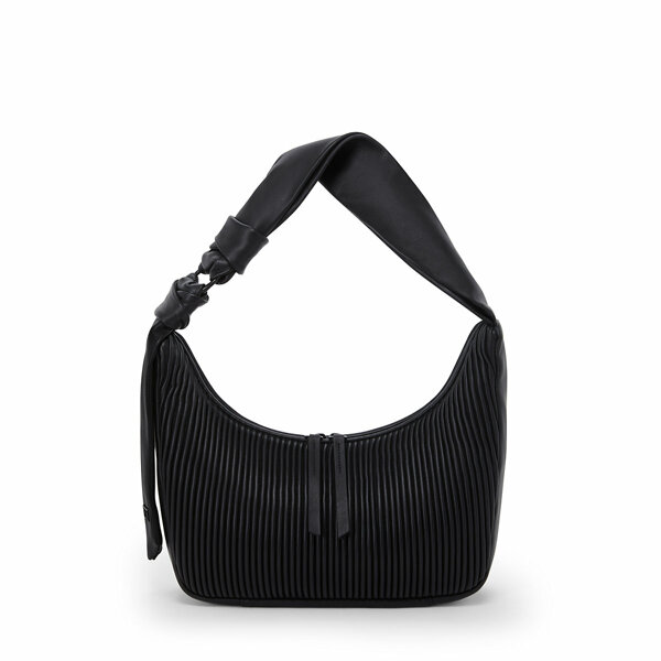 韩际新世界网上免税店-途明-女士箱包-ASRA ASRA SMALL SHOULDER BAG BLACK RIBBED