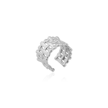 #Silver/볼드 메쉬 오픈 반지